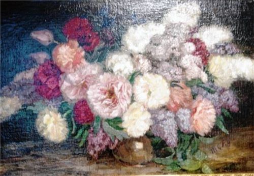 Ein Blumenstillleben von Maria Caspar Filser aus dem Jahr 1909 wechselte nach einem Anfangslimit von 750 Euro für 4000 Euro den Besitzer. Foto Giesen