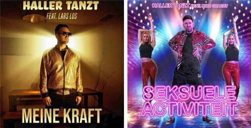 Zwei Songs, zwei unterschiedliche Stile: die Cover von Christian Hallers Singles „Meine Kraft“ und „Seksuele Activiteit“. „RECED Production“ Amerang