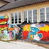 Graffiti-Künste auf dem Weg zum Corona-Schnelltest