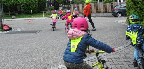 Auch einen Gehwegführerschein haben die Kinder inzwischen absolviert. Foto RE