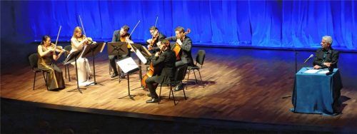 Der Sehnsucht nach dem Süden gaben Udo Wachtveitl und das Amici Ensemble literarisch und musikalisch Ausdruck. Foto Füchtner