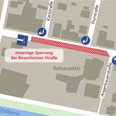 Mitten in der Stadt Kolbermoor entsteht ein Boulevard