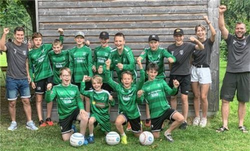 Die U14m des MTV Rosenheim hat den zweiten Platz bei der süddeutschen Meisterschaft errungen.Foto MTV