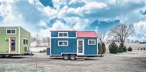 Urlaub im Tiny House – in einem Hotel im US-Bundesstaat North Carolina stehen gleich 20 dieser Mini-Häuschen für Gäste. Foto picture alliance/dpa/Modern Tiny Living | Modern Tiny Living