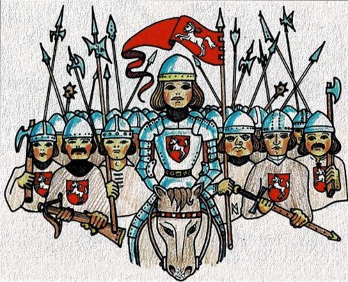 Der gefürchtete Haager Georg III. und seine Mannen. So stellt ihn sich Heimathistoriker Rudolf Münch vor.Münch