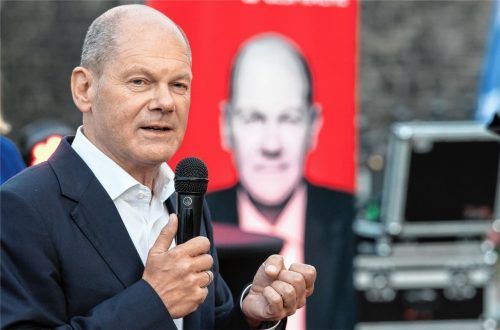 Der Umfragen-Gewinner: Olaf Scholz, Kanzlerkandidat der SPD, lässt im Meinungsbild der Bevölkerung aktuell die anderen Bewerber hinter sich. Foto dpa