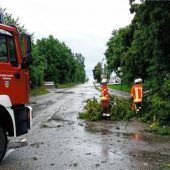 Sturm hält Rettungskräfte in Atem
