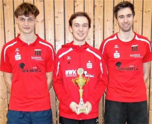 Die jüngste Mannschaft des Pokalbewerbs, der TTV Rosenheim II, gewann in der Saison 2019/20 den Bezirkspokal bei den Herren. Foto Gerhard Erlich