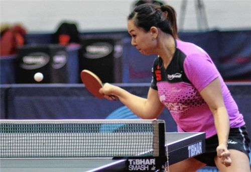 Die Kolbermoorer Bundesligaspielerin Yuan Wan gehört bei den deutschen Meisterschaften zum erweiterten Favoritenkreis. Foto  Gerhard Erlich