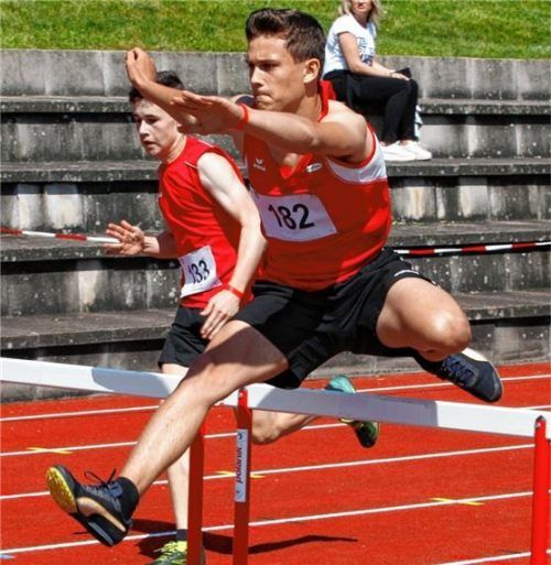 Jakob Herzog vom TSV Wasserburg wurde DM-Zehnter im Blockmehrkampf Wurf der Jugend M14. Foto Ludwig Stuffer