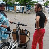 Ein E-Lastenrad soll Verkehr entlasten