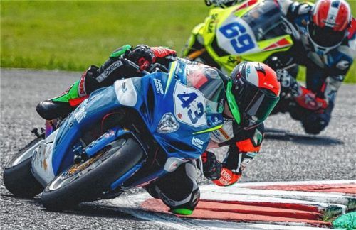 Luca Grünwald sammelte bei seinem Gastspiel in der Supersport-Weltmeisterschaft gleich die ersten Punkte.Foto Luca Grünwald