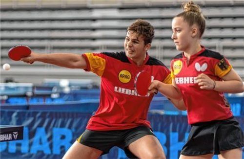 Luis Kraus und Mia Griesel fehlte im Mixed lediglich ein Erfolg zu einer EM-Medaille.Foto Marco Steinbrenner