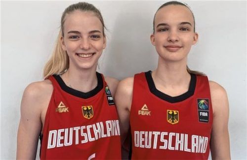 Melina Aigner (rechts) und Maria Perner gehören zur deutschen U16-Nationalmannschaft. Foto DBB