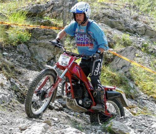 Peter Holzner wurde beim ersten Lauf zur Süd-Klassik Trialserie in Biberach Dritter. Foto Schmid