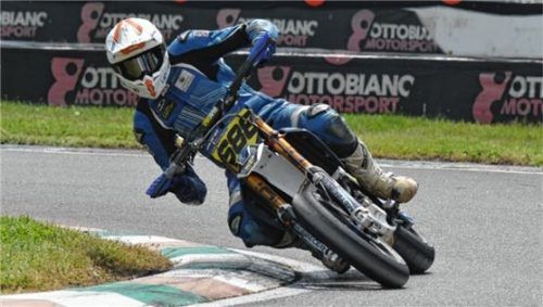 Peter Mayerbüchler überzeugte bei seinem Gaststart in der Supermoto-EM.Foto privat