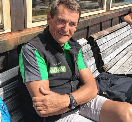 Platz an der Sonne: Franz Knarr ist nach wie vor oft am Brünnsteinhaus und an der Hochrieshütte anzutreffen. Foto privat