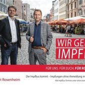 Plakate gegen die Impfmüdigkeit