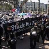 Proteste in der ganzen Stadt