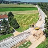Arbeiten auf der B15 dauern noch bis Oktober