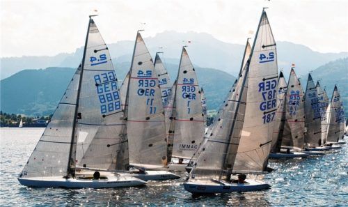 Heiko Kröger (GER 1) segelte auf dem Chiemsee allen davon.Fotos Gerhard Niessen