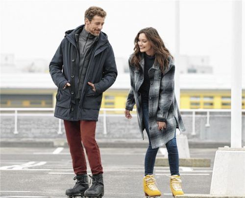 Lässige Parkas und weiter geschnittene Mäntel im Karo-Muster stehen für die Herbst/Wintersaison 2021/22. Foto Bugatti