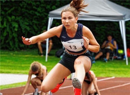 Ronja Fürst vom TSV Bad Endorf wurde Bayern-Siebte im Siebenkampf der Jugend U18.Foto Ludwig Stuffer