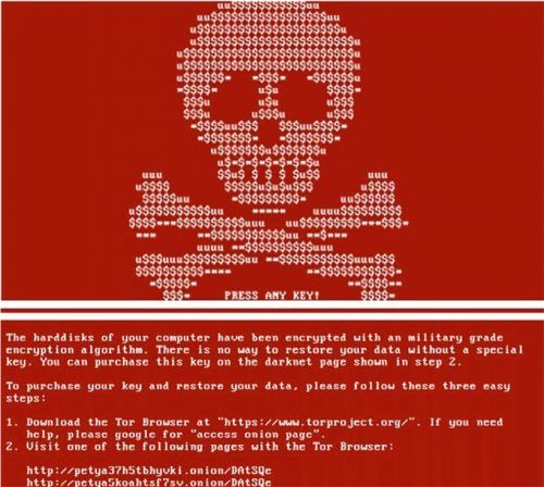 Und schon ist es zu spät: Wenn der Bildschirm nach einer Cyber-Attacke so aussieht, kommt man an seine Daten schon nicht mehr heran. Foto dpa