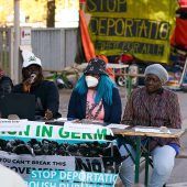 Protest gegen Abschiebung