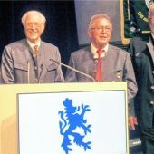Goldenes Protektorats-Abzeichen für Sepp Höfer