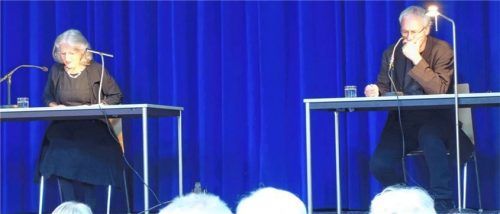 Einfühlsame Leser von Tolstois Texten: Das Schauspielerehepaar Katalin Zsigmondy und August Zirner. Foto Füchtner