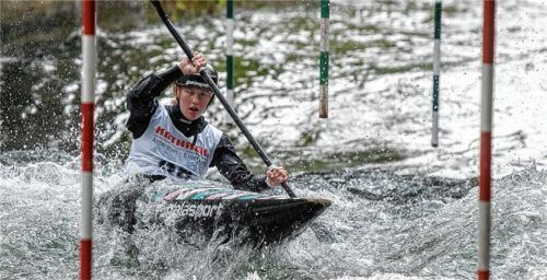Emily Höller erreichte in beiden Bootsklassen das Einzelfinale bei der DM.Foto KKR