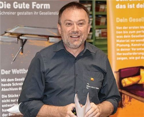 Obermeister Andreas Weinzierl auf der Jahreshauptversammlungen in Siegsdorf. Foto  awi