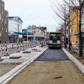 Es wird schon asphaltiert