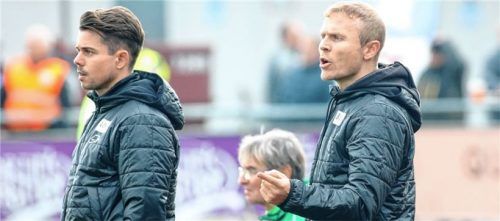 Andreas Bichlmaier (rechts) und Marcel Thallinger wollen nach der Niederlage in Schweinfurt gleich wieder in die Erfolgsspur zurückkehren. Foto Michael Buchholz