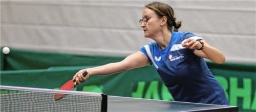 Christine Kremser sprang kurzfristig für die erkrankte Lena Fischer ein, blieb aber sowohl im Doppel wie auch im Einzel glücklos. Foto Gerhard Erlich