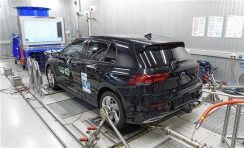 Der VW Golf GTE im Green-NCAP-Test. Foto Autoren-Union Mobilität/Green NCAP