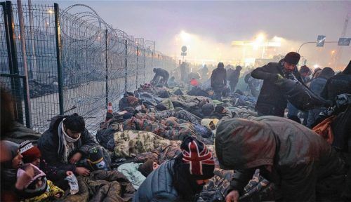 Der weißrussische Machthaber Alexander Lukaschenko treibt mit dem Elend der Flüchtlinge ein zynisches Spiel, um Europa zu unter Druck zu setzen. Foto dpa