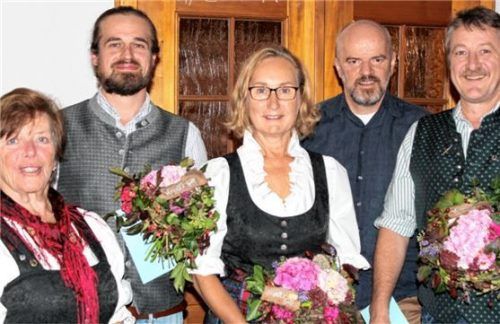 Erfolgreiches Ensemble: (von links) Annemarie Ramoser, Konrad Schlaipfer, Paula Aiblinger, Markus Mädler und Josef Kößlinger.Foto ammelburger