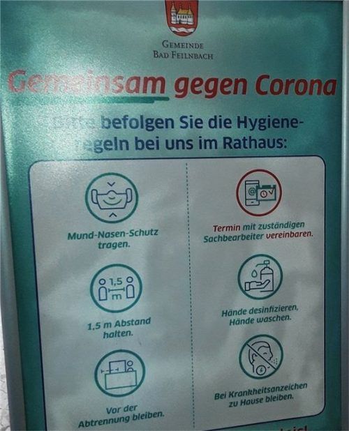 Gemeinsam gegen Corona: Dazu rufen Bad Feilnbachs Bürgermeister Anton Wallner und die Hausärzte auf. Foto strim