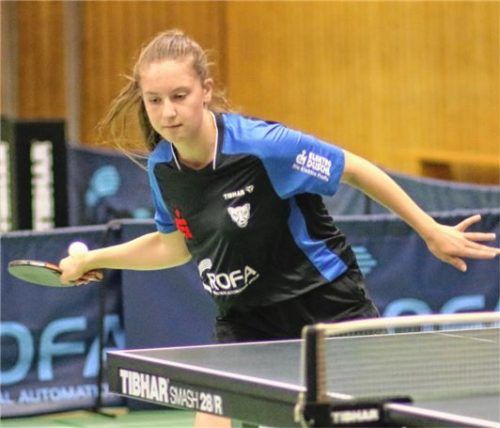 Laura Kaim vom SV-DJK Kolbermoor gewann das Top-48- Bundesranglistenturnier.Foto  Gerhard Erlich