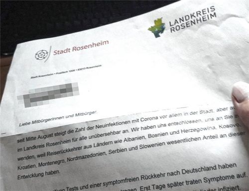 Zeilen, die in den vergangenen Wochen für viel Kritik gesorgt haben: Oberbürgermeister Andreas März und Landrat Otto Lederer schreiben an über 5000 südosteuropäische Bürger. Foto privat