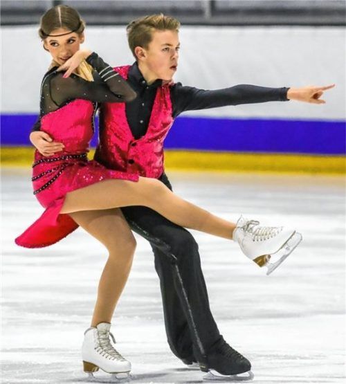 Das Eistanz-Paar Pache/Hörmann ist ausdrucksstark in der Kür.Foto www.eislauffotos.de