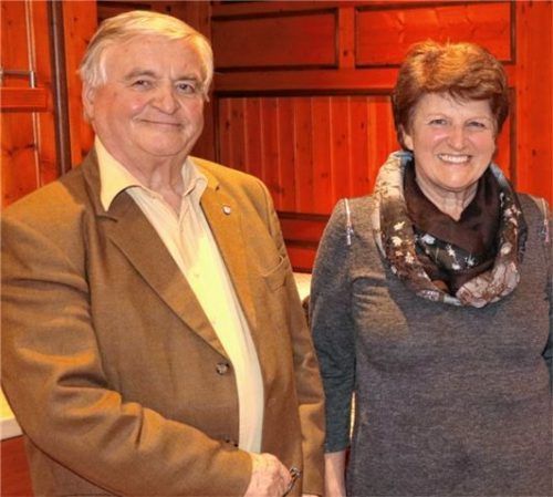 Für drei Jahre ins Amt gewählt: Katharina Schmid und ihr Stellvertreter Fritz Tischner bleiben Vorsitzende des Helferkreises für die Diözese Ternopil. Foto Rehberg