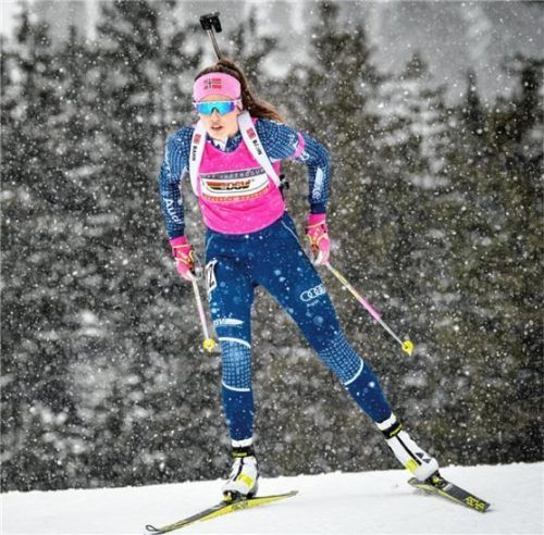 Iva Moric vom WSV Bischofswiesen holte sich in Pokljuka zwei Stockerlplätze.Foto Ernst Wukits