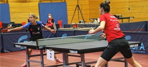 Kristin Lang gewann das Spitzenspiel gegen Polina Trifonova in drei Sätzen zum 5:2-Zwischenstand. Foto Gerhard Erlich