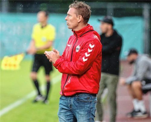 Leo Haas, auch bei Wind und Wetter wie beim sensationellen 5:2 gegen Schweinfurt im August dieses Jahres, immer volle Kanne am Ball.Foto Michael Buchholz