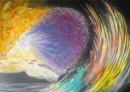 „Wellenbrecher“ ist das Wort des Jahres 2021. Für OVB-Leser Heinz Höfner aus Großkarolinenfeld diente es als Inspiration für dieses Bild. „Achten wir gemeinsam darauf, dass die vierte Welle gebrochen wird und keine fünfte entstehen kann“, so sein Appell. re