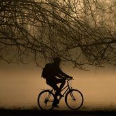 Höher Gebildete fahren Rad