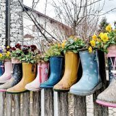 Gummistiefel bringen die ersten zarten Frühlingsgefühle